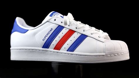 adidas blancos con rojo y azul|adidas tennis blancos.